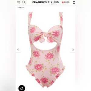 Frankies Bikinis Sydney Sweeney Lucia Ruffle One Piece Swimsuit